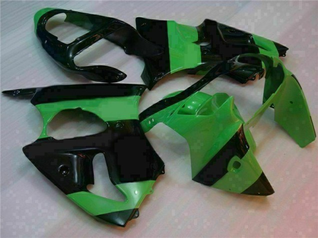 Verde Preto Injeção Kit Carenagem Kawasaki ZX6R 00-02