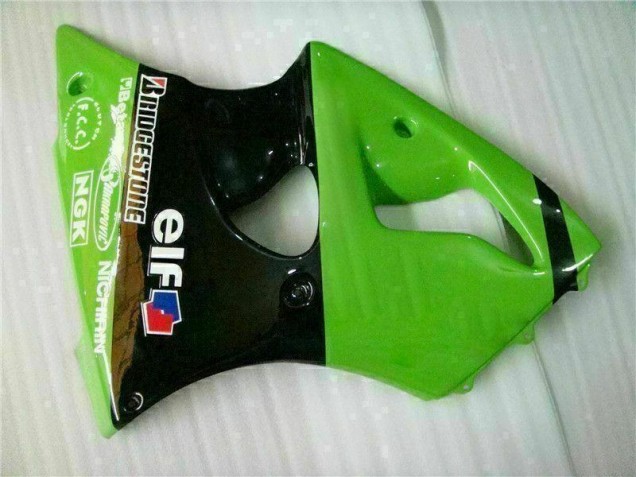 Verde Preto Injeção Kit Carenagem Kawasaki ZX6R 00-02