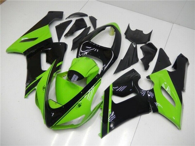 Verde Preto Injeção Kit Carenagem Kawasaki ZX6R 05-06 Verde Preto Injeção Kit Carenagem Kawasaki ZX6R 05-06