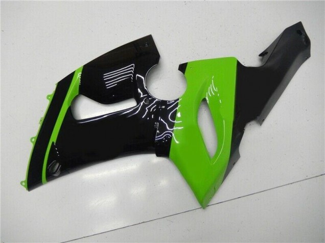 Verde Preto Injeção Kit Carenagem Kawasaki ZX6R 05-06 Verde Preto Injeção Kit Carenagem Kawasaki ZX6R 05-06