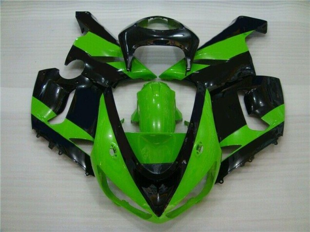 Verde Preto Injeção Kit Carenagem Kawasaki ZX6R 05-06