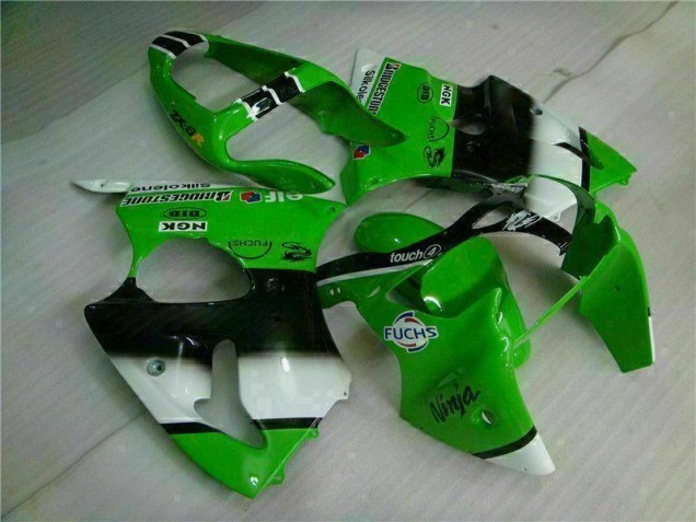 Verde Preto Injeção Kits Carenagem Kawasaki ZX6R 00-02