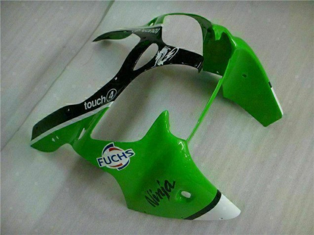 Verde Preto Injeção Kits Carenagem Kawasaki ZX6R 00-02