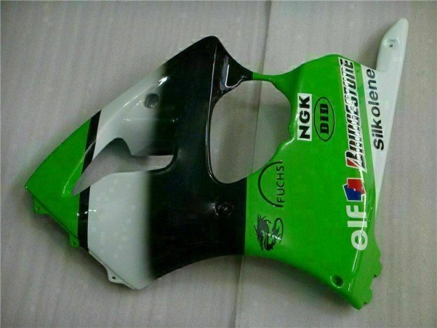 Verde Preto Injeção Kits Carenagem Kawasaki ZX6R 00-02