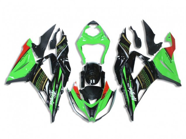 Verde Preto Kit Carenagem Kawasaki EX650 17-19