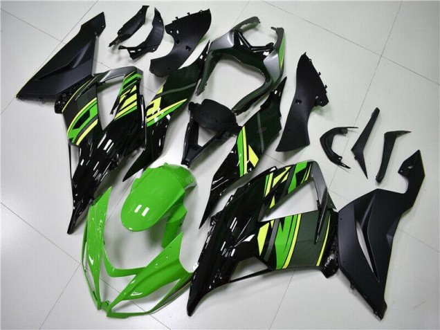 Verde Preto Kits Carenagem Kawasaki ZX6R 13-18