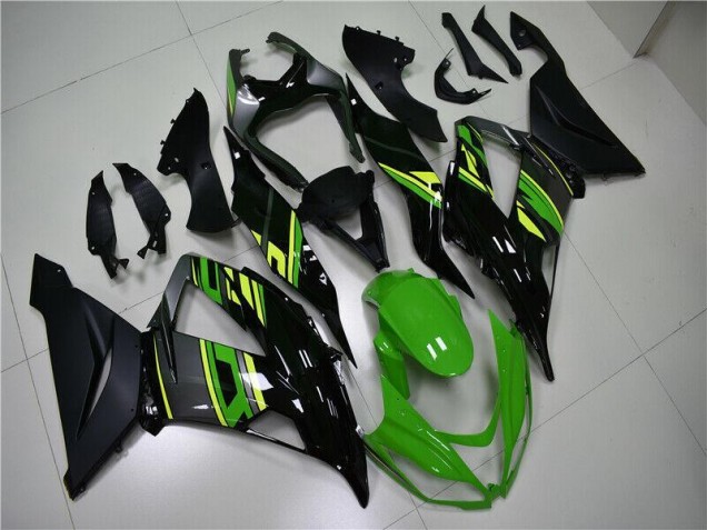 Verde Preto Kits Carenagem Kawasaki ZX6R 13-18