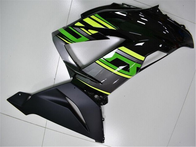 Verde Preto Kits Carenagem Kawasaki ZX6R 13-18