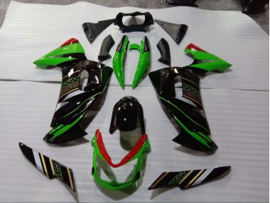 Verde Preto Kits Completo Carenagem Kawasaki EX650 09-11