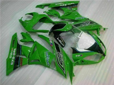 Verde Preto LeoVince Carenagem Kawasaki ZX6R 09-12