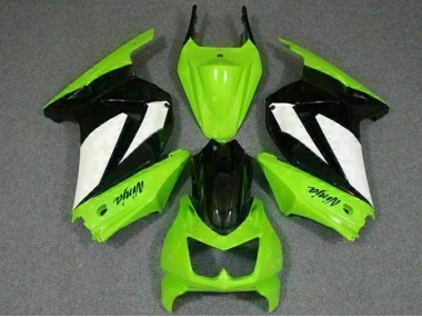 Verde Preto Ninja Abs Kits Carenagem Kawasaki EX250 08-12