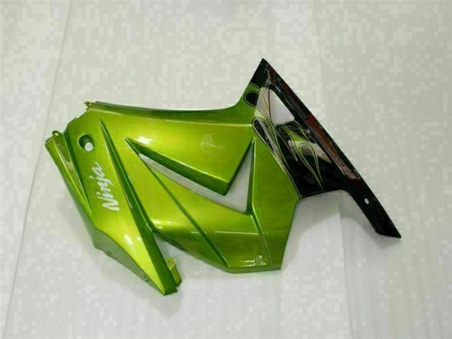 Verde Preto Plástico Kawasaki EX250 08-12 Verde Preto Plástico Kawasaki EX250 08-12