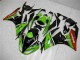 Verde Preto Vermelho Carenagem Kawasaki ZX6R 09-12 Verde Preto Vermelho Carenagem Kawasaki ZX6R 09-12