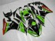 Verde Preto Vermelho Carenagem Kawasaki ZX6R 09-12 Verde Preto Vermelho Carenagem Kawasaki ZX6R 09-12