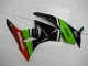 Verde Preto Vermelho Carenagem Kawasaki ZX6R 09-12 Verde Preto Vermelho Carenagem Kawasaki ZX6R 09-12