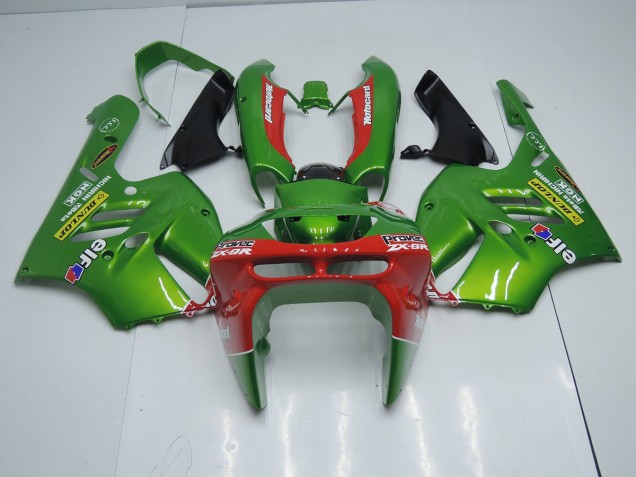 Verde Vermelho Carenagem Kawasaki ZX9R 94-97 Verde Vermelho Carenagem Kawasaki ZX9R 94-97