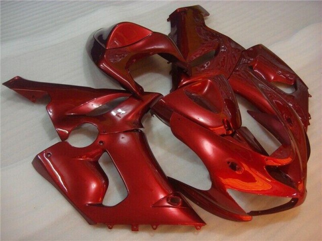 Vermelho Abs Plástico Kawasaki ZX6R 05-06 Vermelho Abs Plástico Kawasaki ZX6R 05-06