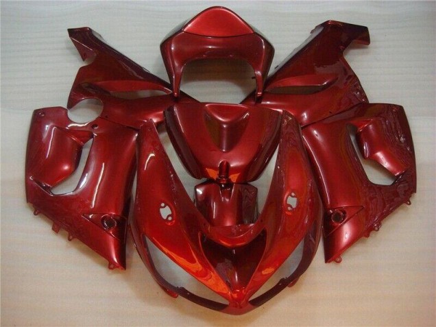 Vermelho Abs Plástico Kawasaki ZX6R 05-06 Vermelho Abs Plástico Kawasaki ZX6R 05-06