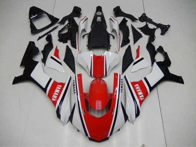 Vermelho Branco Abs Kits Carenagem Yamaha R1 15-19 Vermelho Branco Abs Kits Carenagem Yamaha R1 15-19