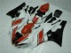 Vermelho Branco Abs Plástico Yamaha R6 06-07 Vermelho Branco Abs Plástico Yamaha R6 06-07
