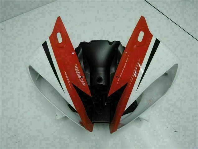 Vermelho Branco Abs Plástico Yamaha R6 06-07 Vermelho Branco Abs Plástico Yamaha R6 06-07