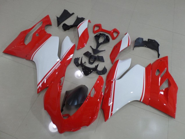 Vermelho Branco Carenagem Ducati 1199 11-14 Vermelho Branco Carenagem Ducati 1199 11-14