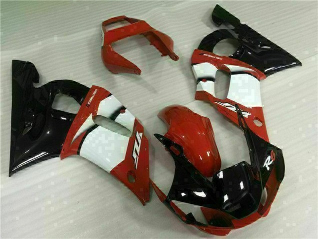 Vermelho Branco Carenagem Yamaha R6 98-02