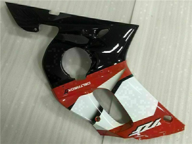 Vermelho Branco Carenagem Yamaha R6 98-02