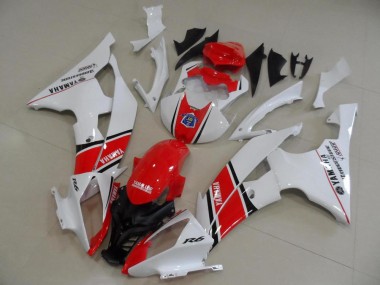 Vermelho Branco Estilo OEM Carenagem Yamaha R6 08-16