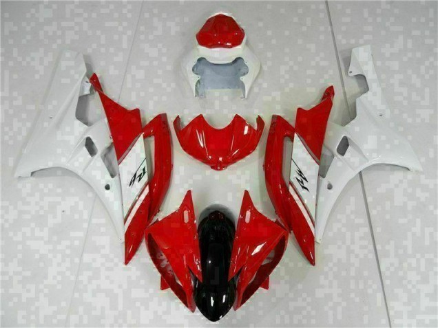 Vermelho Branco Kit Carenagem Yamaha R6 06-07 Vermelho Branco Kit Carenagem Yamaha R6 06-07