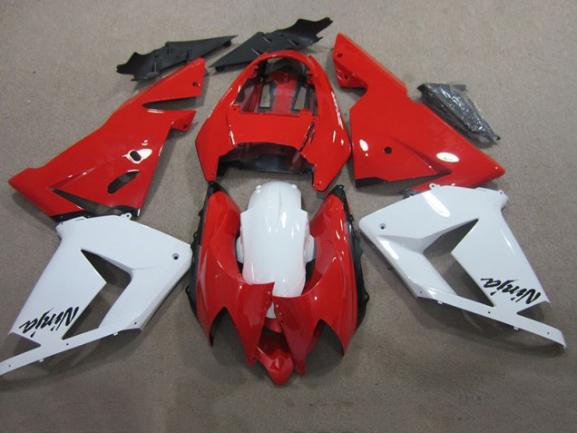 Vermelho Branco Ninja Carenagem Kawasaki ZX10R 03-05 Vermelho Branco Ninja Carenagem Kawasaki ZX10R 03-05