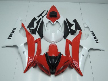 Vermelho & Branco Pérola Carenagem Yamaha R6 08-16