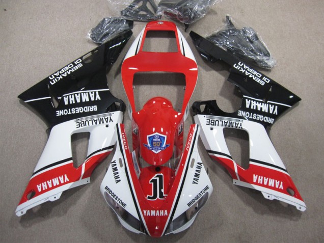 Vermelho Branco Preto 50 Carenagem Yamaha R1 98-99