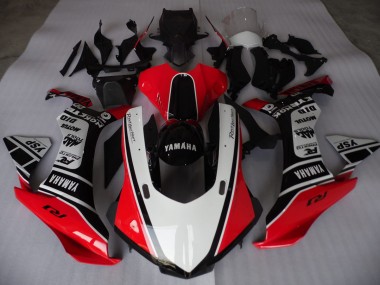 Vermelho Branco Preto Carenagem Yamaha R3 15-22