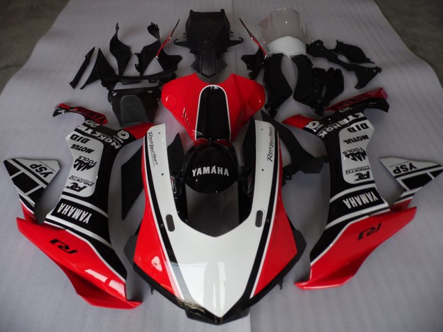 Vermelho Branco Preto Carenagem Yamaha R3 15-22 Vermelho Branco Preto Carenagem Yamaha R3 15-22