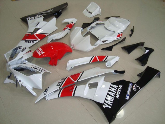 Vermelho Branco Preto Kits Carenagem Yamaha R6 06-07
