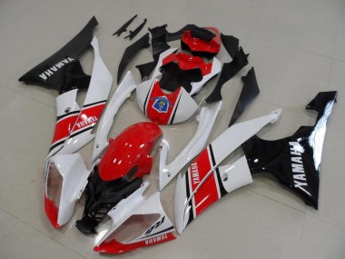Vermelho Branco Preto Kits Carenagem Yamaha R6 08-16