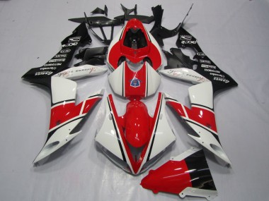 Vermelho Branco Preto Plástico Yamaha R1 04-06