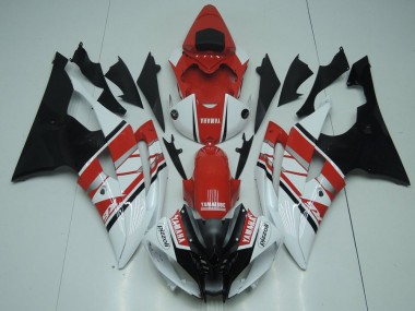 Vermelho Branco Preto Plásticos Yamaha R6 08-16