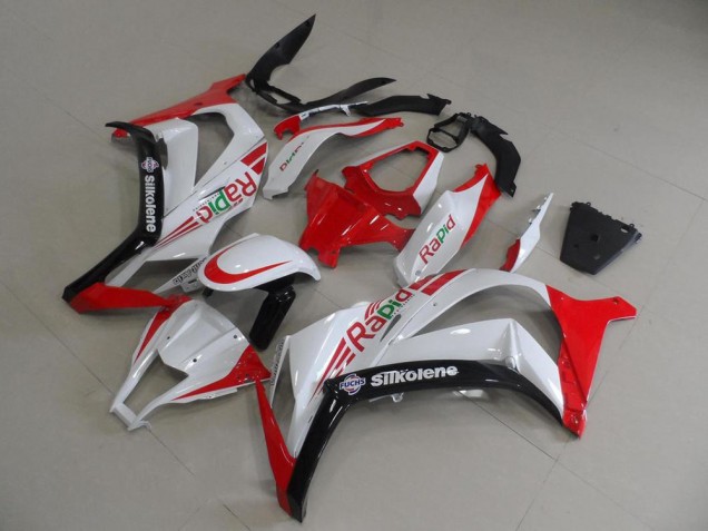Vermelho & Branco Rapid Carenagem Kawasaki ZX10R 11-15 Vermelho & Branco Rapid Carenagem Kawasaki ZX10R 11-15