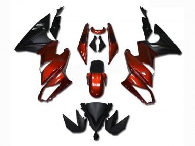 Vermelho Carenagem Kawasaki EX650 09-11