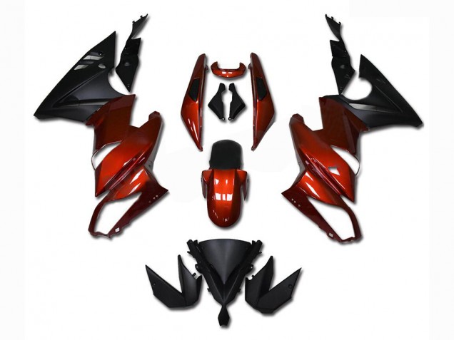 Vermelho Carenagem Kawasaki EX650 09-11
