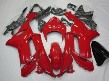 Vermelho Carenagem Kawasaki ZX6R 07-08