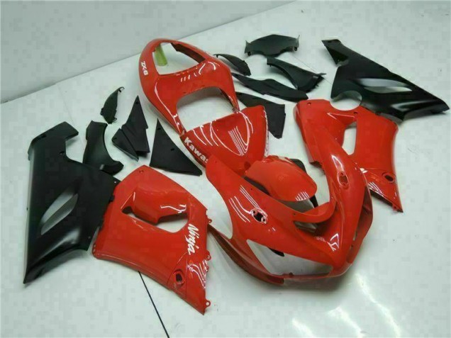 Vermelho Carroçaria Kawasaki ZX6R 05-06