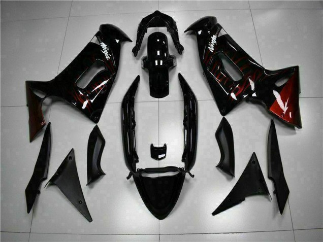 Vermelho Chama Carenagem Kawasaki EX650 06-08