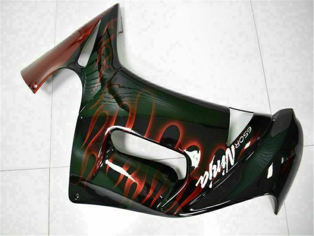 Vermelho Chama Carenagem Kawasaki EX650 06-08