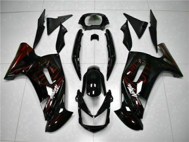 Vermelho Chama Carenagem Kawasaki EX650 06-08