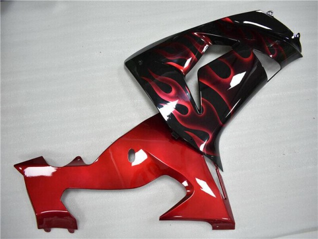 Vermelho Chama Carenagem Kawasaki ZX10R 06-07
