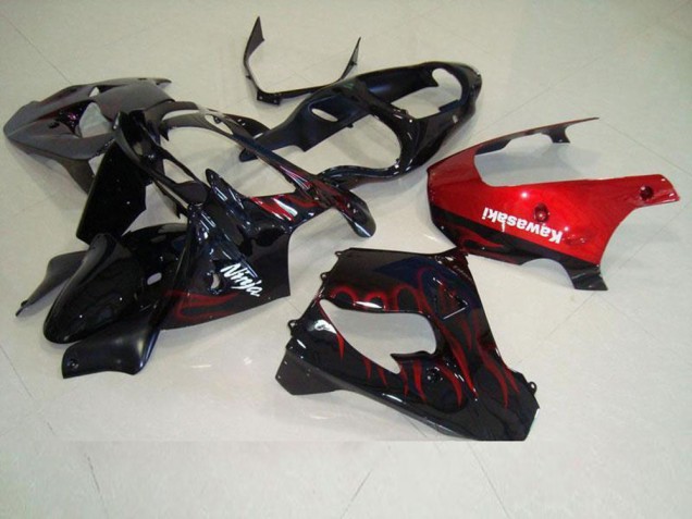 Vermelho Chama Carenagem Kawasaki ZX9R 00-01 Vermelho Chama Carenagem Kawasaki ZX9R 00-01