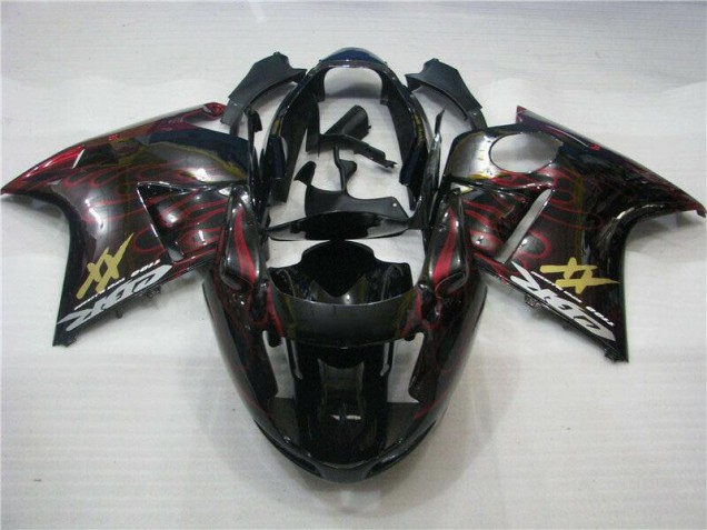 Vermelho Chama Kit Carenagem Honda CBR 1100 XX 96-07 Vermelho Chama Kit Carenagem Honda CBR 1100 XX 96-07